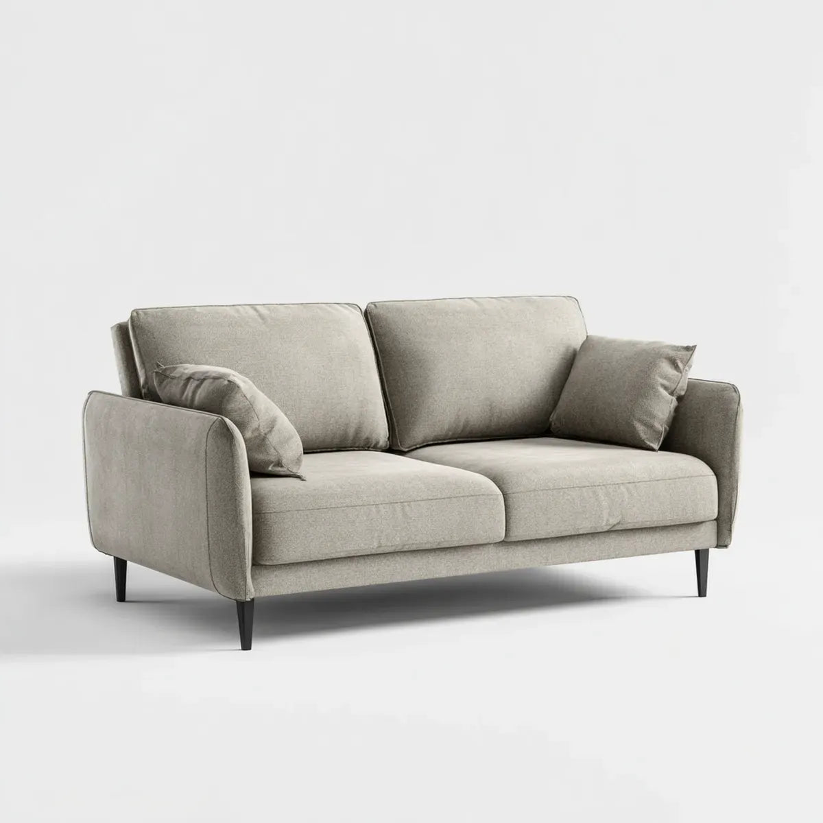 3-Sitzer Sofa Taupe 200 x 88 x 85 cm Polyester Rechteckig