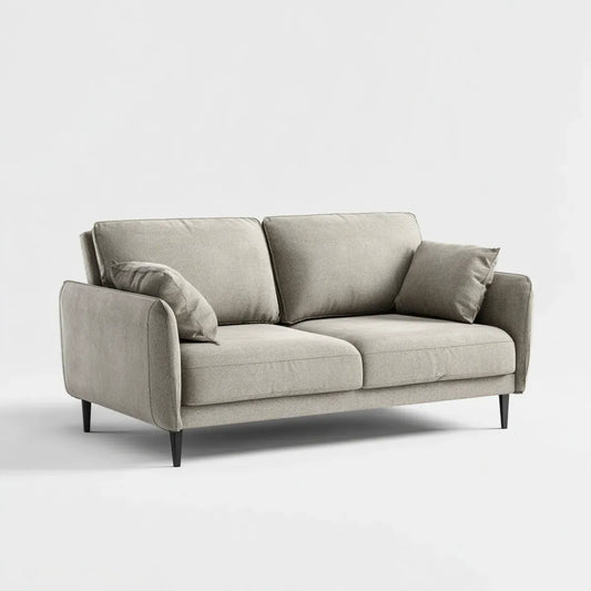 3-Sitzer Sofa Taupe 200 x 88 x 85 cm Polyester Rechteckig